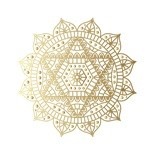 Mandala dorado de Maha Karuna, estado de gran compasión