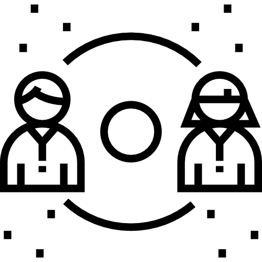 Icono de relaciones armoniosas